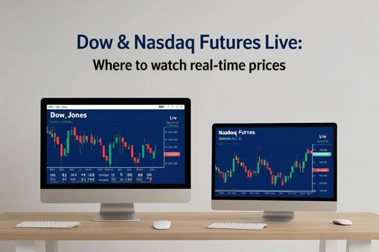 Dow & Nasdaq Futures Live