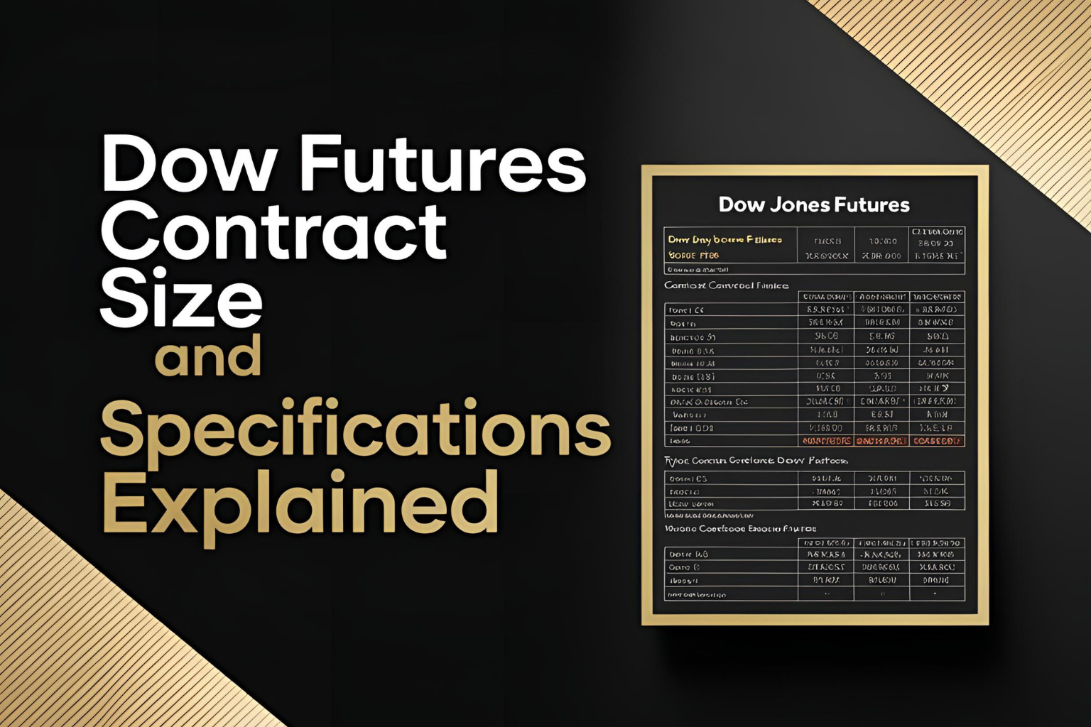 Dow futures contract size