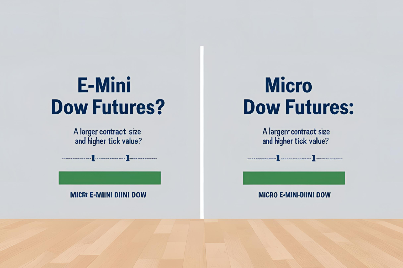 E-mini vs Micro Dow Futures